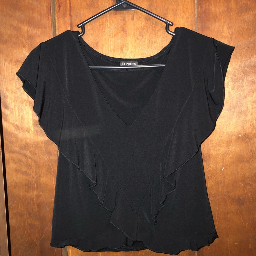 Express Fancy Crop Top Size Medium